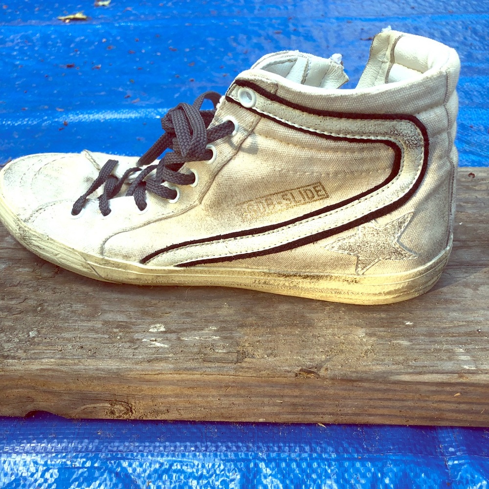 Golden Goose high top zip up kicks